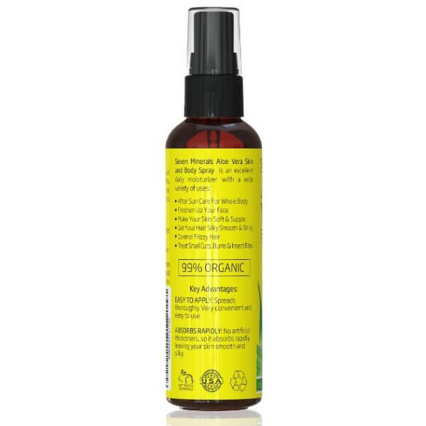 Aloe Vera Spray für Haut & Haar Reisegröße – 99% Bio, 60 ml