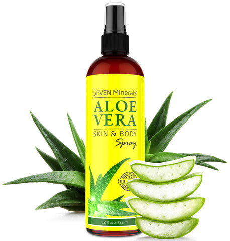 Aloe Vera Spray für Haut & Haar – 99 % Bio, 335 ml ~ Seven Minerals – Seven Minerals DE